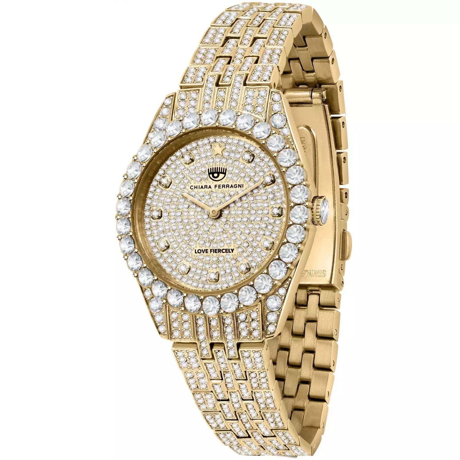 Orologio Donna Chiara Ferragni Quarzo Solo Tempo Acciaio Dorato