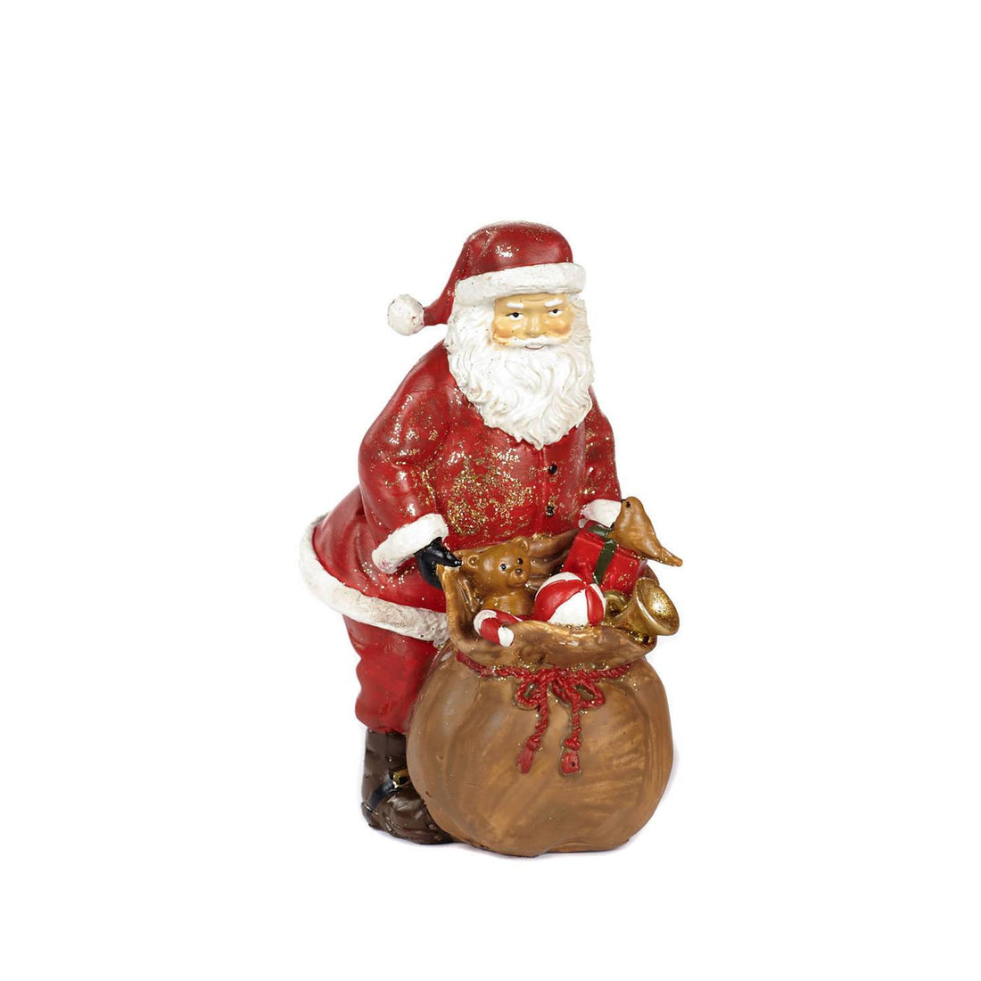 Babbo Natale Goodwill Artigianale Sacco Regali Altezza 16 cm MC 35024