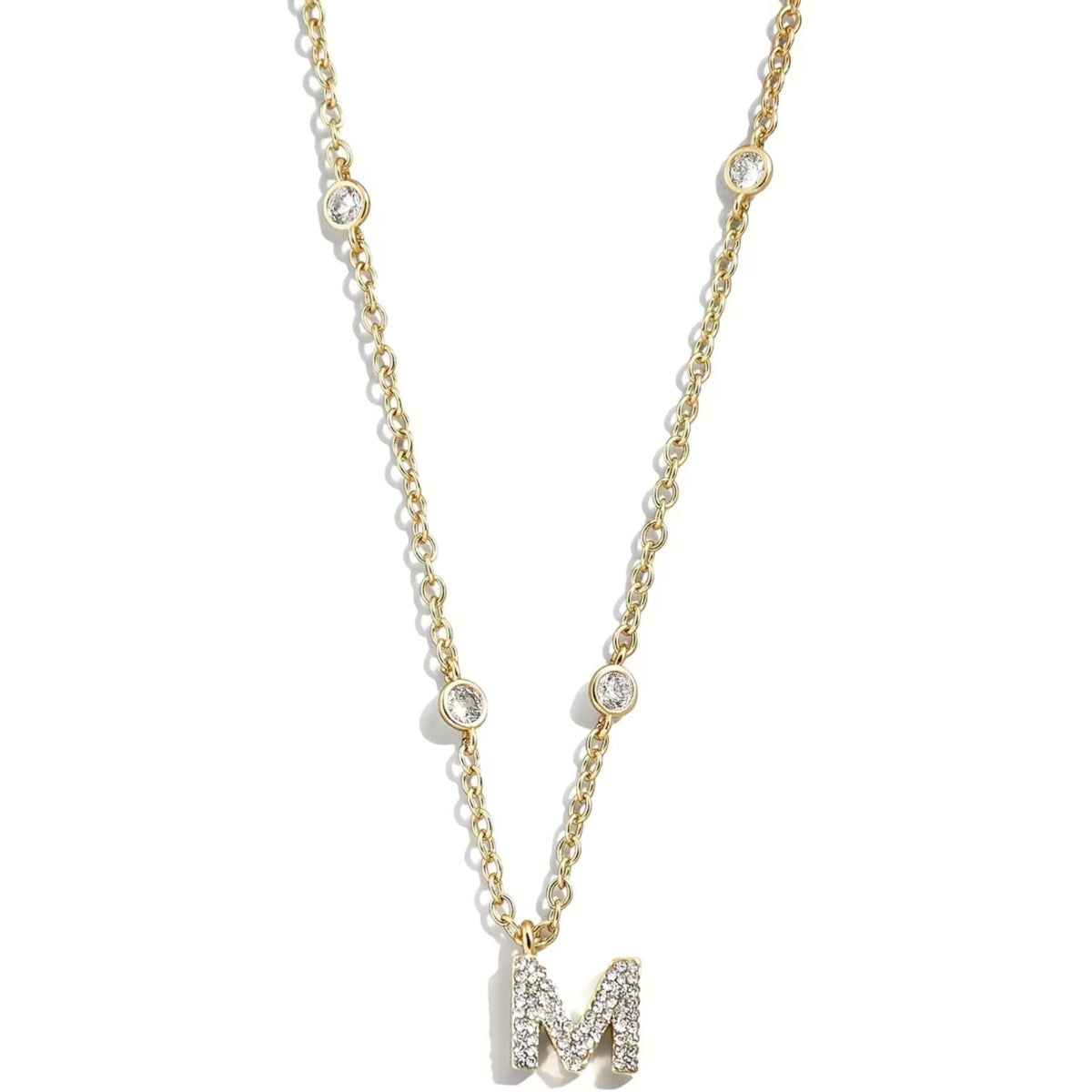 Collana Donna Liu Jo Acciaio Dorato iniziale M Catena Rollò LJ2670