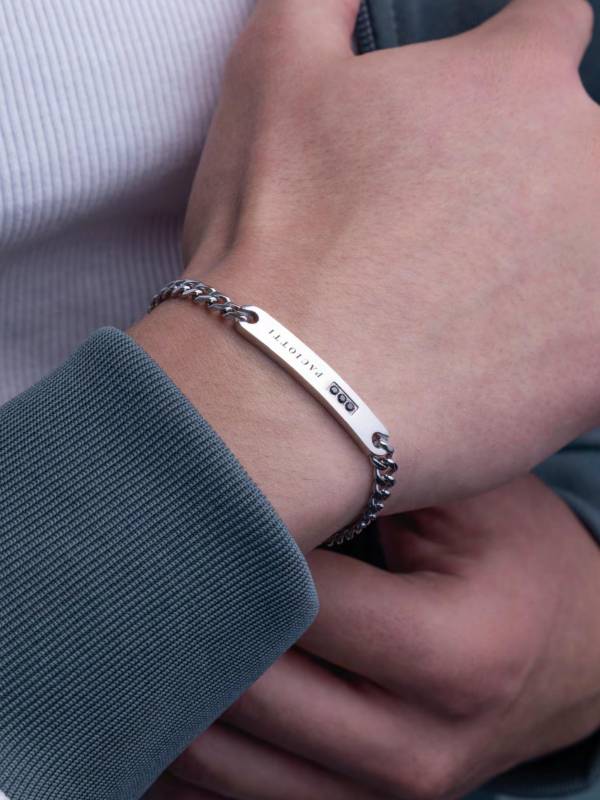 Bracciale Uomo 4US Cesare Paciotti Acciaio Targhetta 4UBR8050