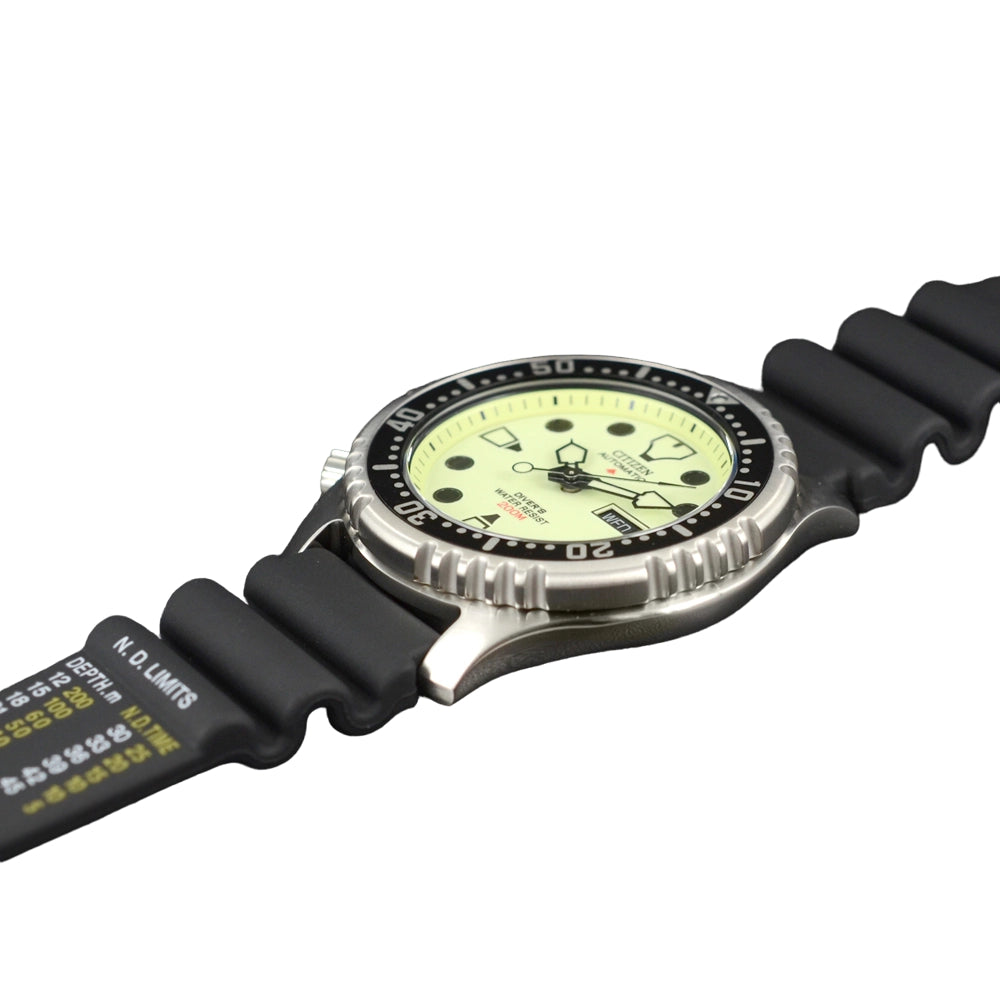 Orologio Uomo Acciaio Citizen Promaster Automatico Doppia Data Luminescente NY0040-09W