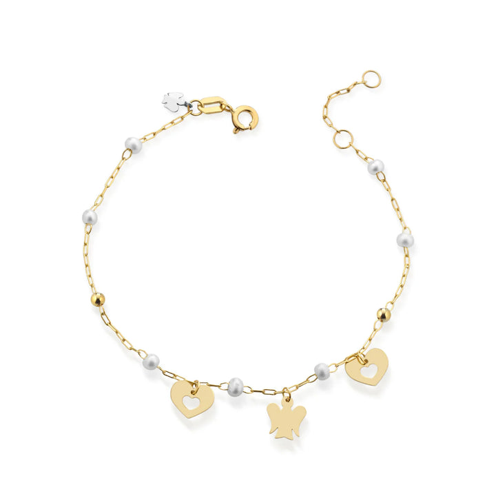Bracciale Ragazza Donna Roberto Giannotti Oro 9 KT Angelo NKT406
