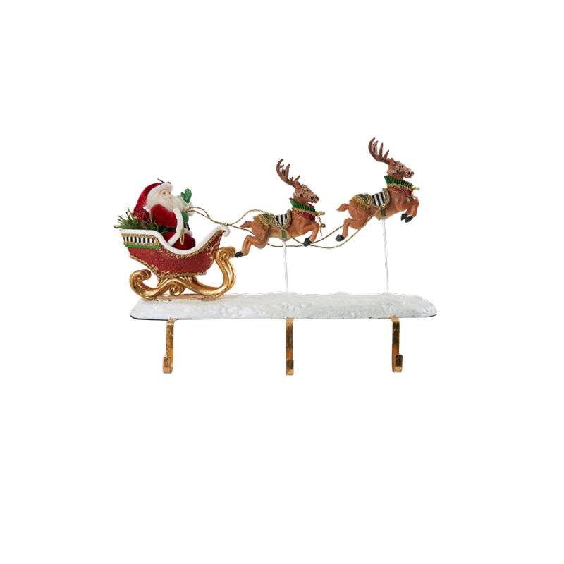 Goodwill Slitta Babbo Natale Renne Supporto Calze Natalizie KC 28-128-131
