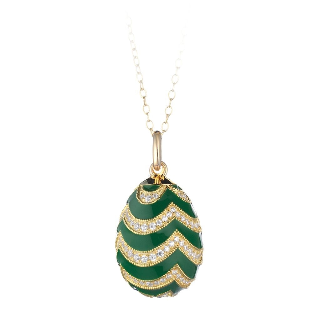 Collana Tsars in Argento e Smalto con Zirconi – Peter Carl – F029GR