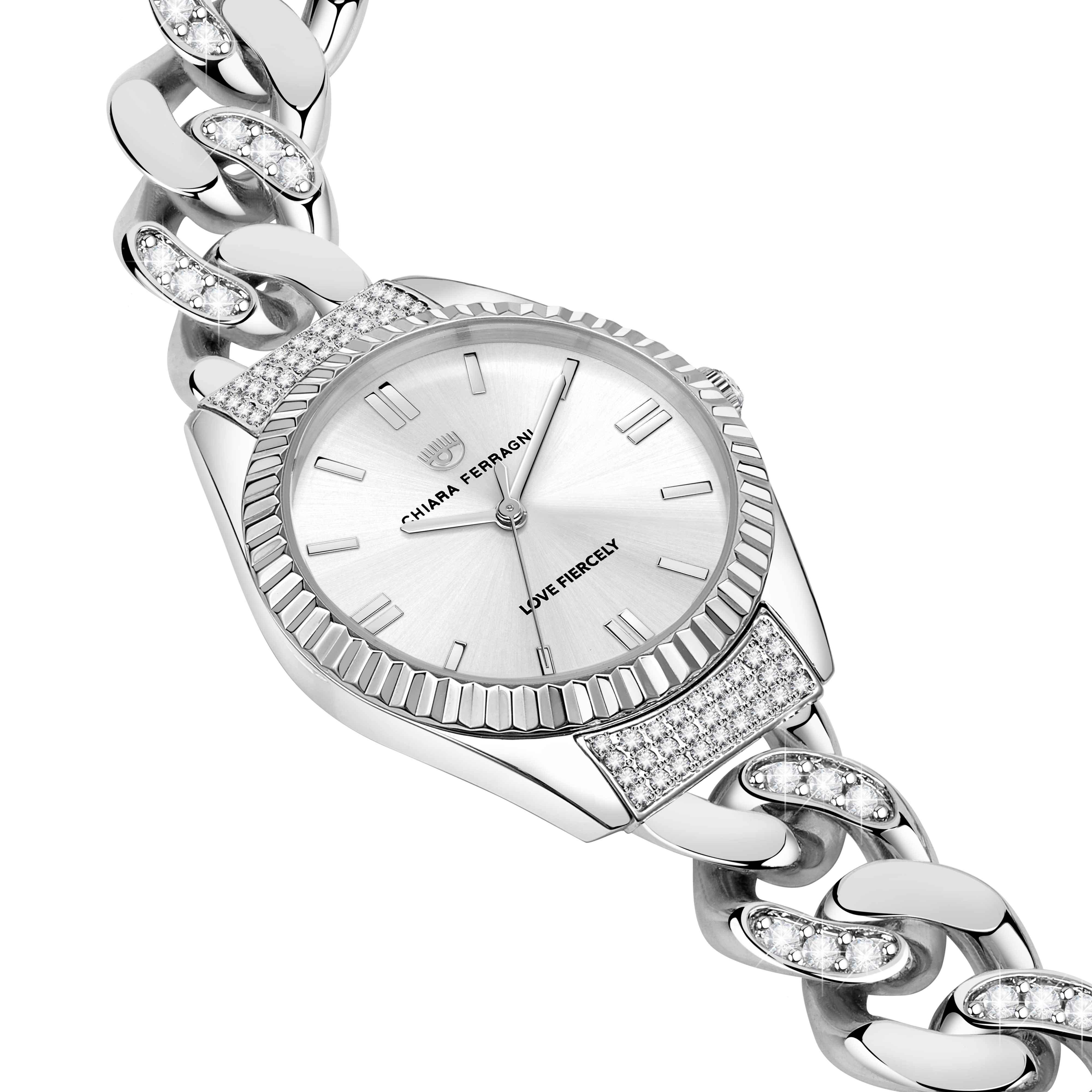 Orologio Donna Chiara Ferragni Quarzo Solo Tempo Acciaio Zirconi