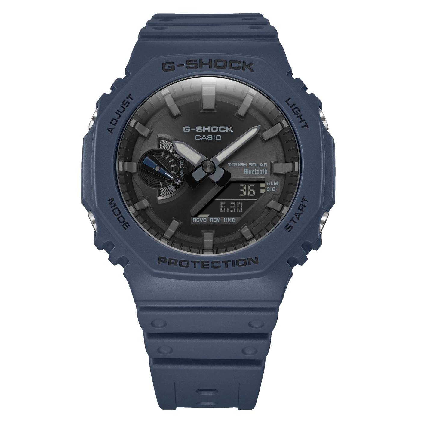 Orologio Uomo G-shock Casio Gomma Blu Carica Solare GA-B2100-2AER