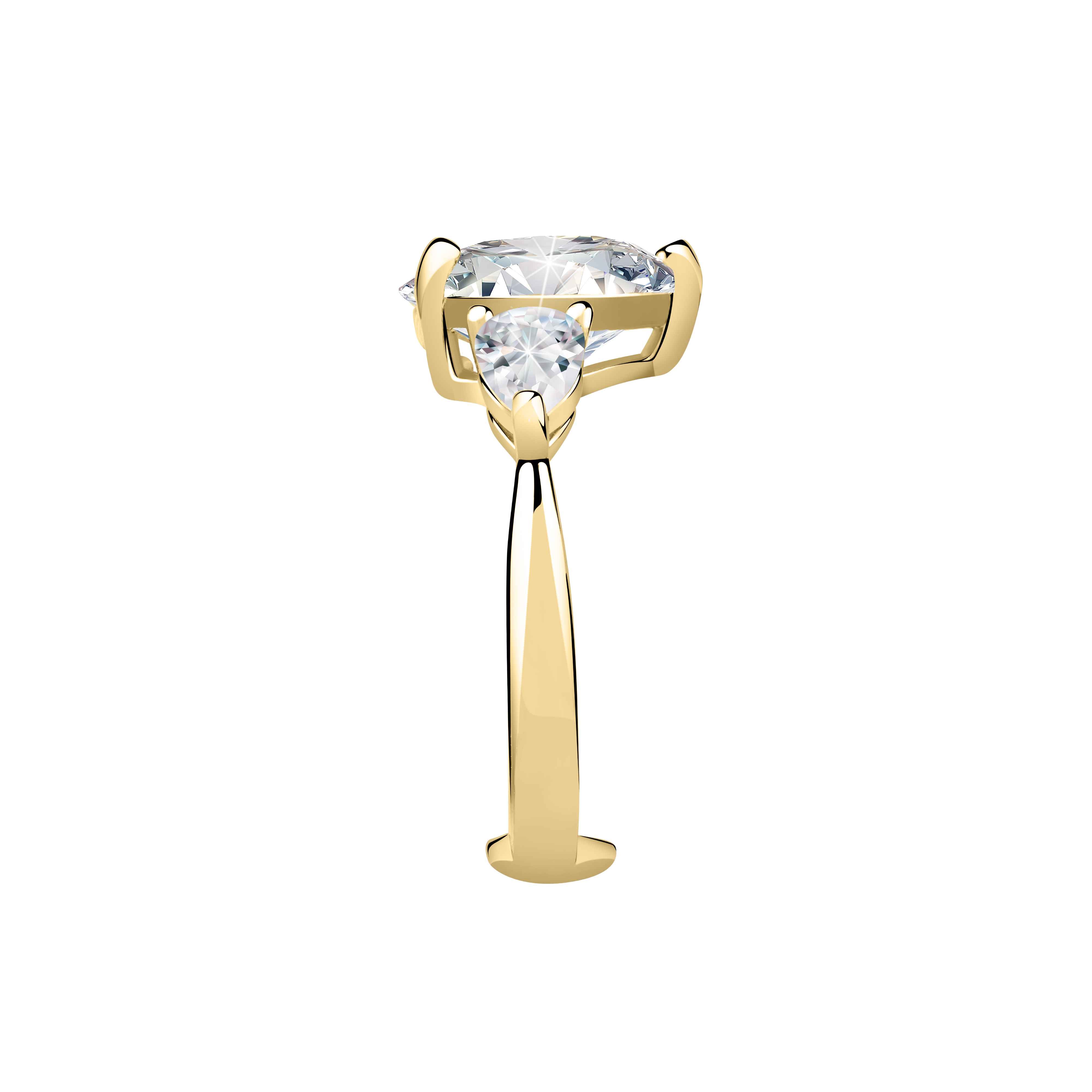 Anello Donna Chiara Ferragni con Zirconi Bianchi  a forma di cuore