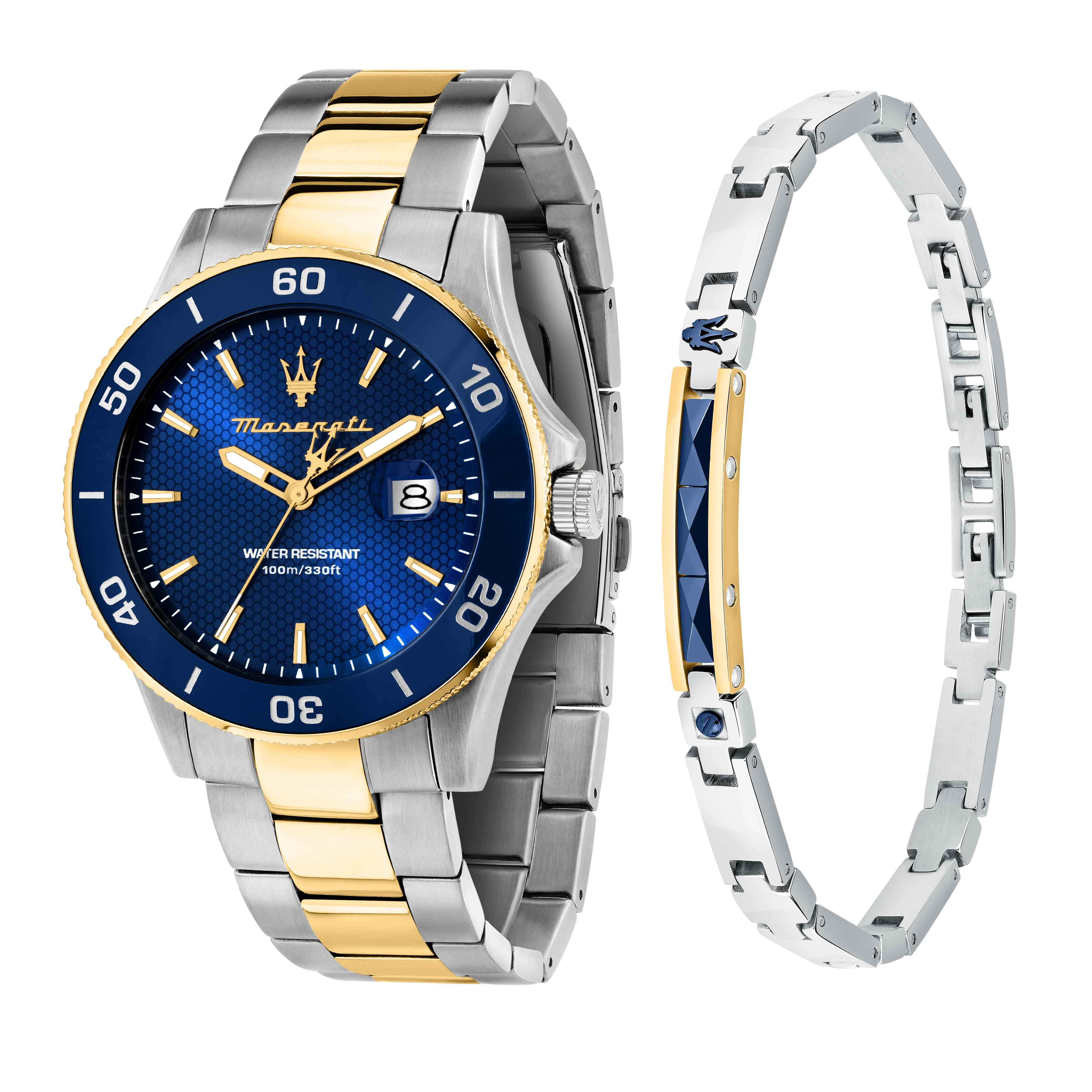Special Box Orologio Bracciale Uomo Maserati Acciaio Bicolore Ceramica R8873600007