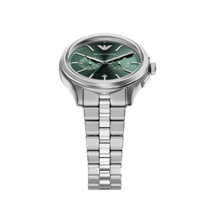 Orologio Uomo Emporio Armani Acciaio Cronografo Quarzo Data Verde AR11746