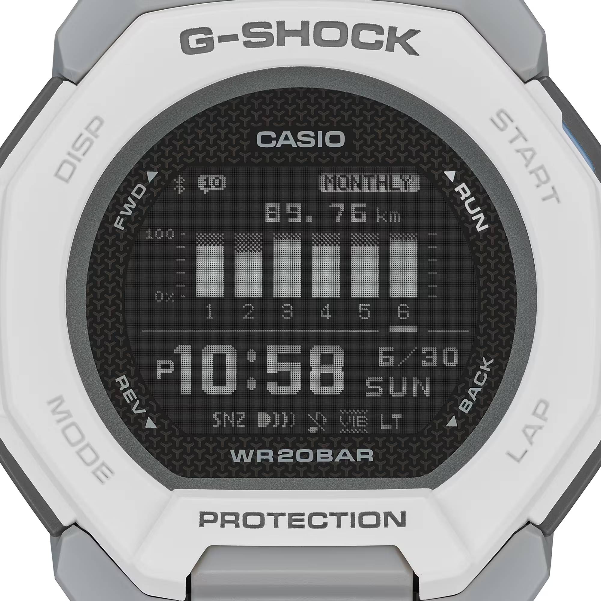 Orologio Uomo Casio G-SHOCK Bianco Digitale Bluetooth GBD-300-7ER