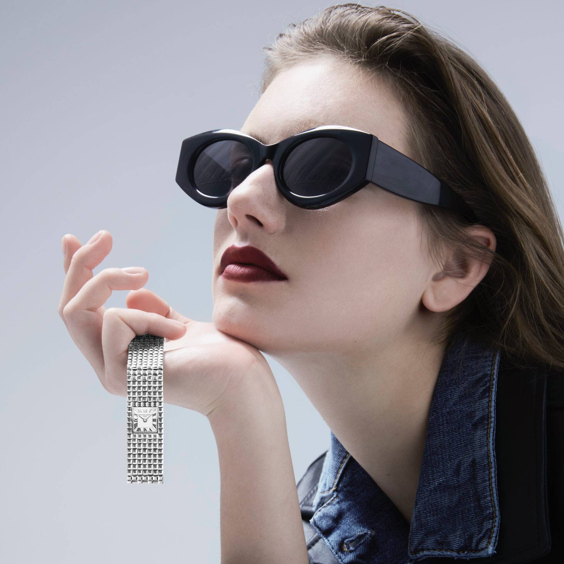 Orologio Unisex Frederique Constant Manchette Bianco Quarzo FC-200WR1MC6B