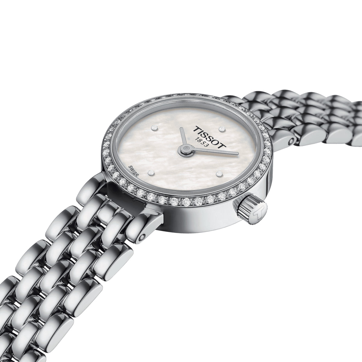 Orologio Donna Tissot Lovely Round Diamanti Madreperla Acciaio T1400096111600