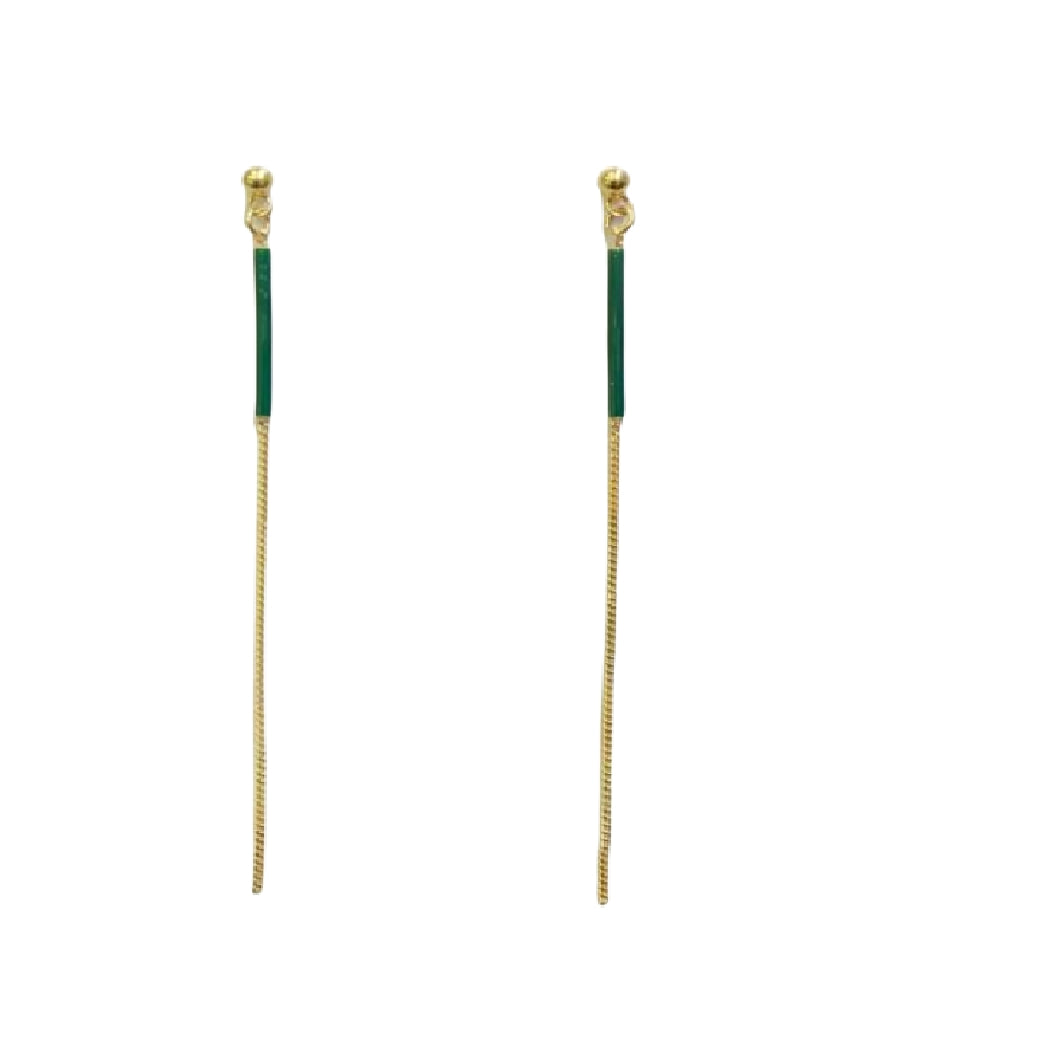 Orecchini Tsars in Argento con smalto verde TE10YGR