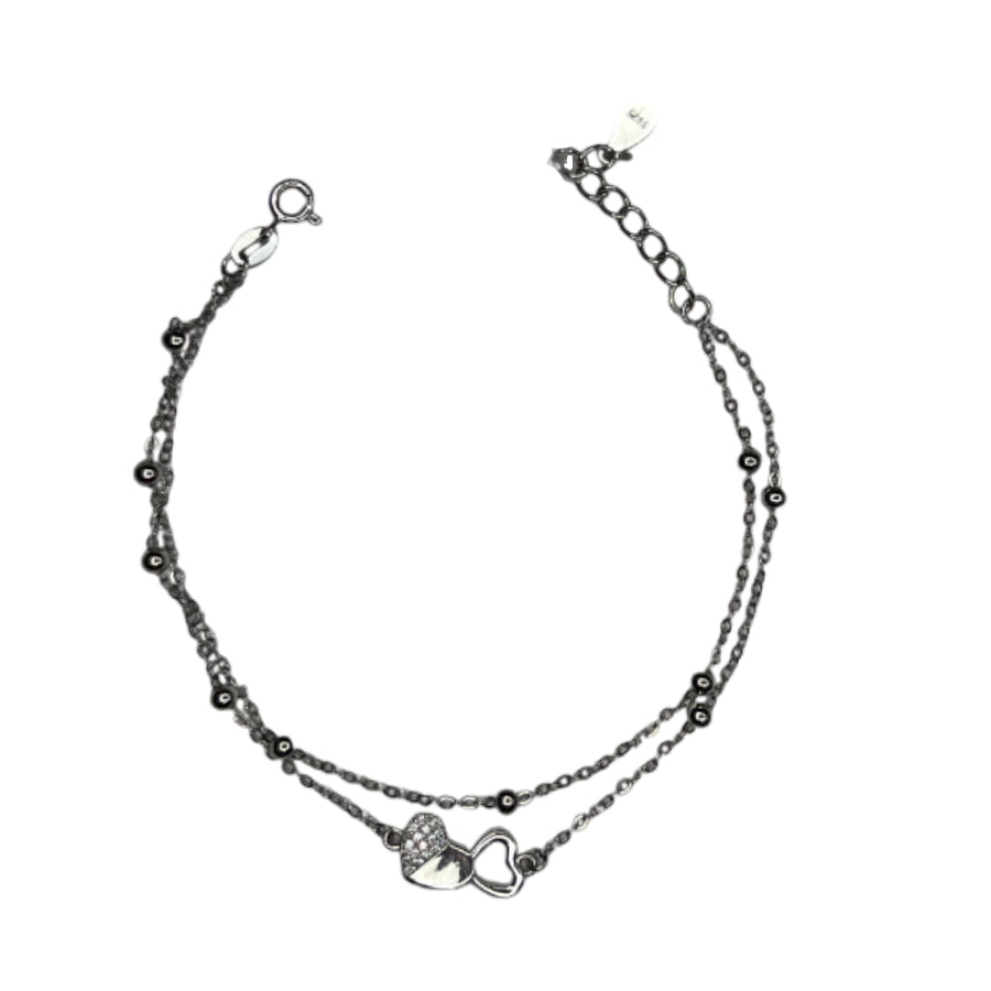 Bracciale Donna Re Mida Argento Cuore Zirconi BR-Djv-3