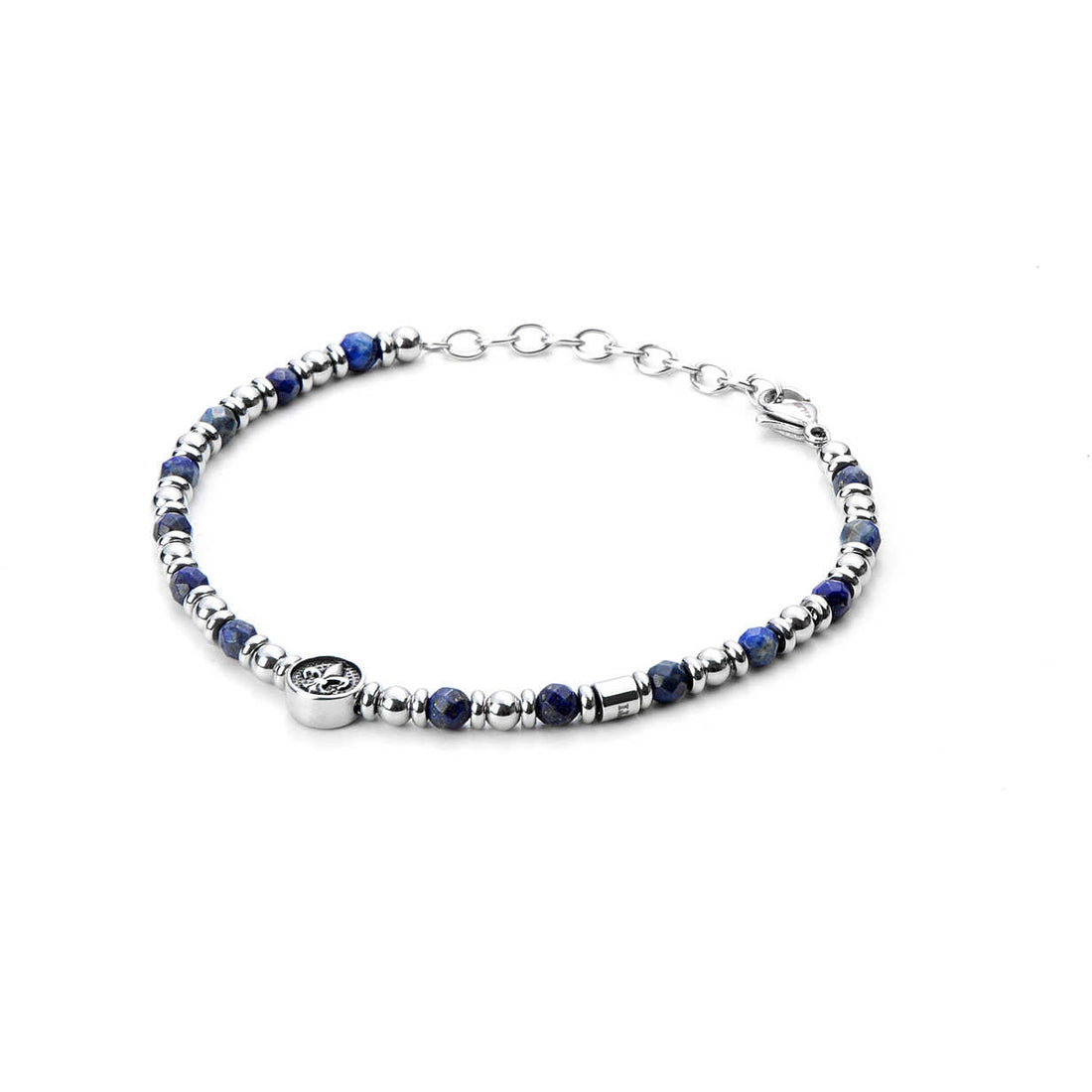 Bracciale Uomo 4US Cesare Paciotti Lily acciaio e onice nera 4UBR3330