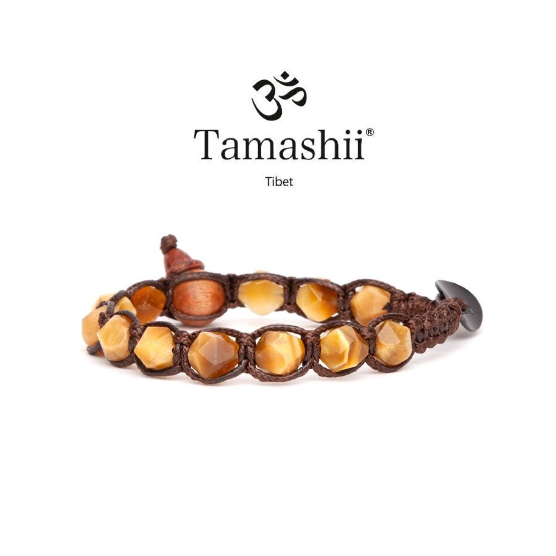 Bracciale Uomo Tamashii occhio di tigre giallo Cut BHS911-80