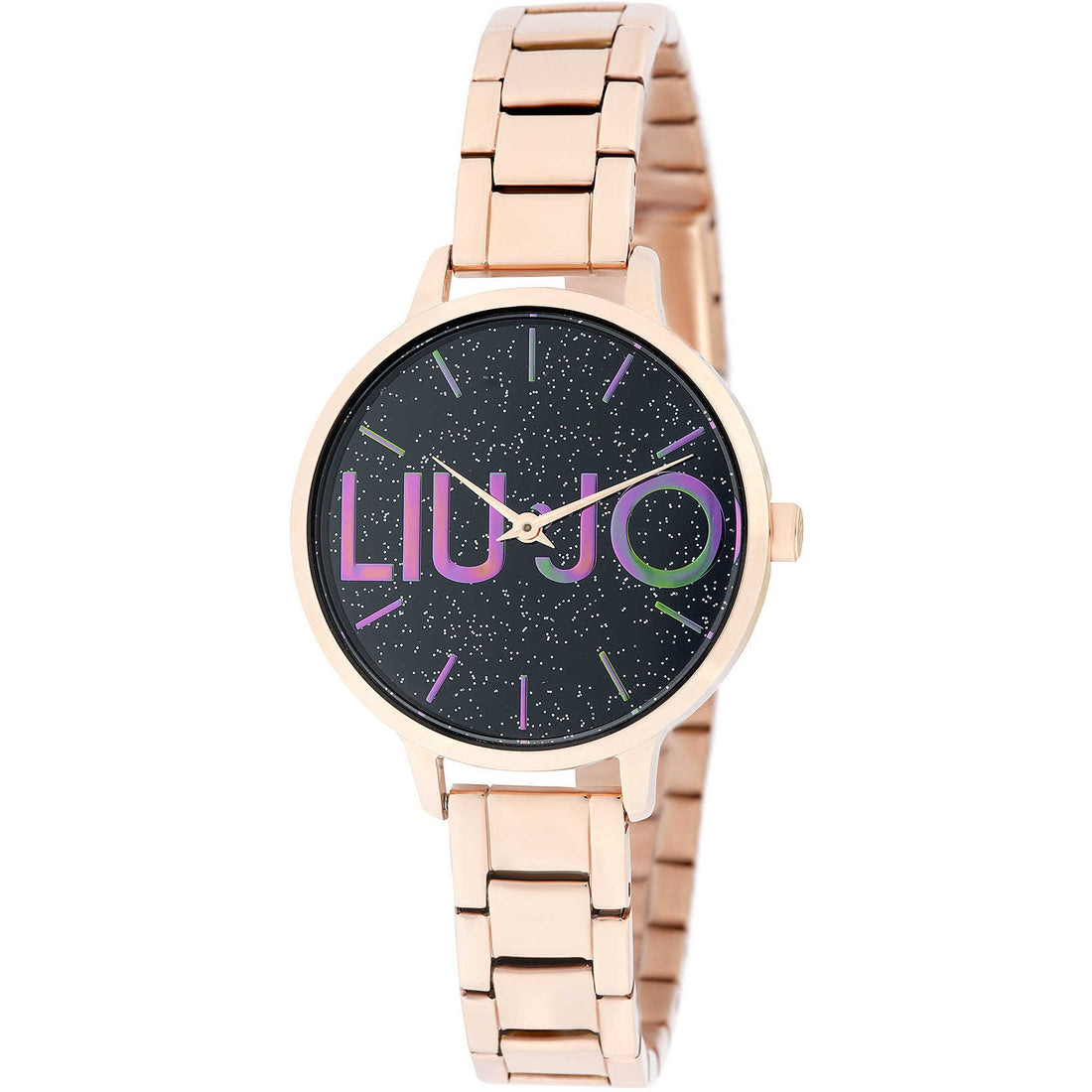 Orologio Donna Liu Jo Acciaio Rosè Solo Tempo Quarzo quadrante glitterato TLJ1791