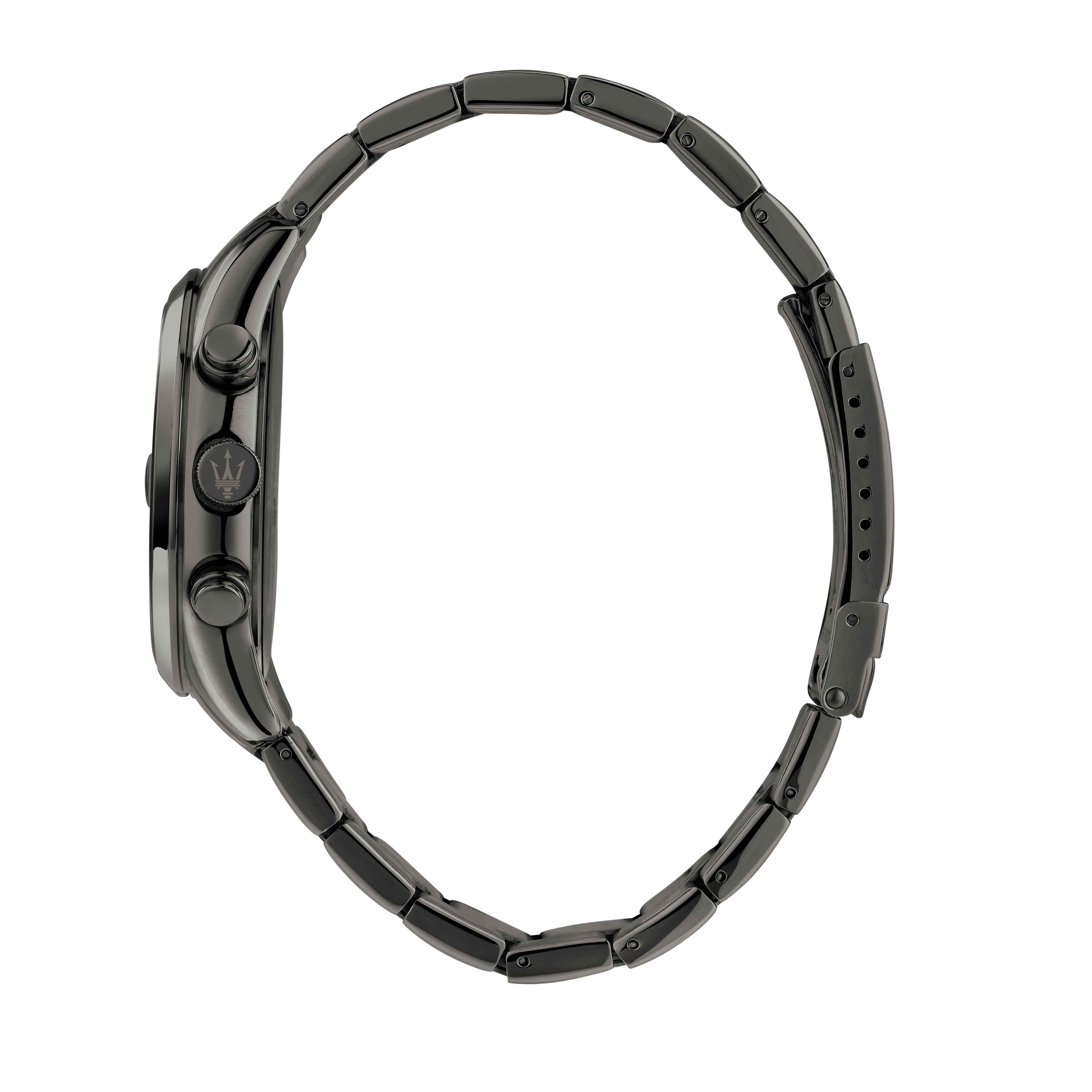 Orologio Uomo Maserati Acciaio Nero PVD Quarzo Cronografo Blu Data R8853151012