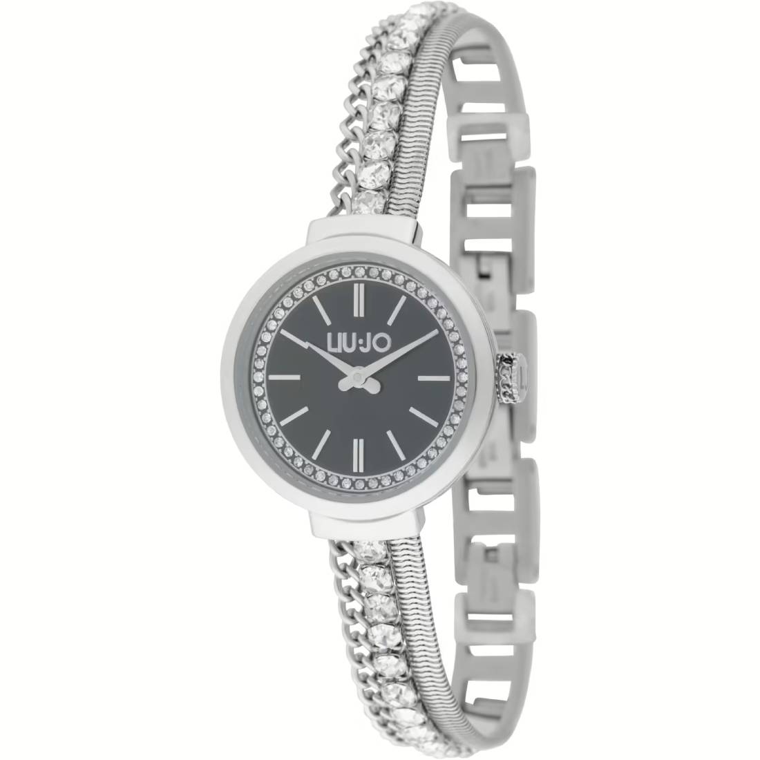 Orologio Donna Liu Jo Acciaio Ensemble Tennis Zirconi Bianchi Quarzo TLJ2364