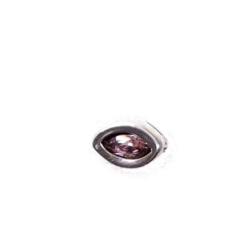 Orecchino Donna Singolo Occhio Con Pietra Rosa A Lobo PIE0011RSAMTL0U