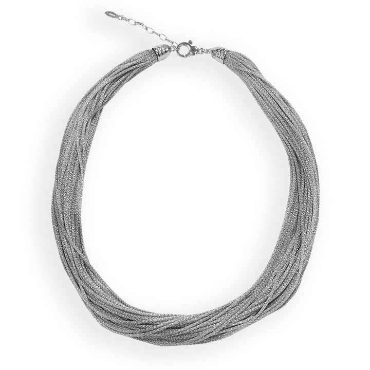 Collana Donna Borsari Rugiada Argento 925 Filato Metallico CL-RUG02SP