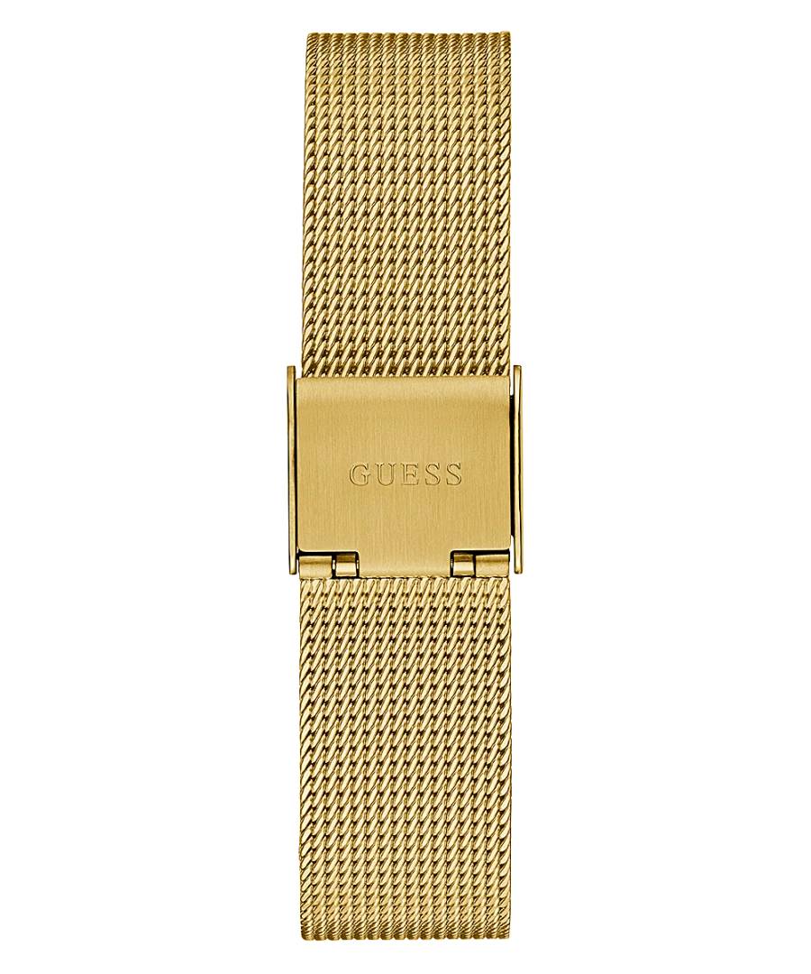 Orologio Donna Guess Quarzo Solo Tempo Zirconi Acciaio Dorato Maglia Milano GW0508L2