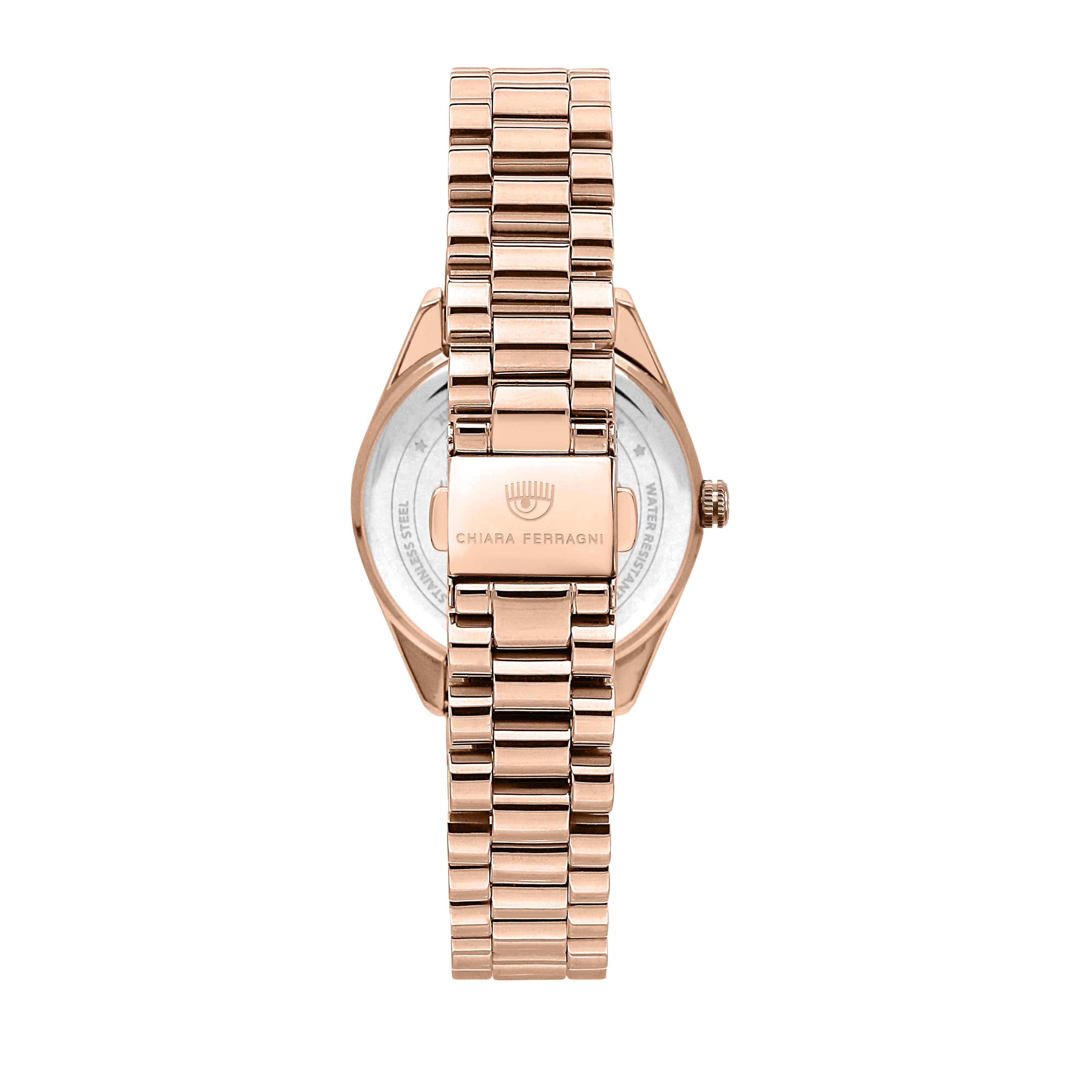 Orologio Donna Chiara Ferragni Quarzo Solo Tempo Acciaio Rosè