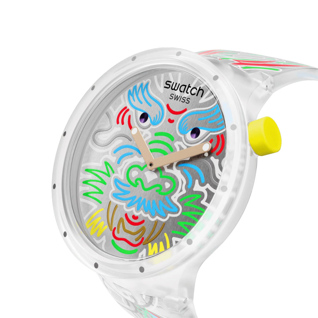 Orologio Unisex Swatch Dragon In Cloud Big Bold Capodanno Cinese SB05Z102