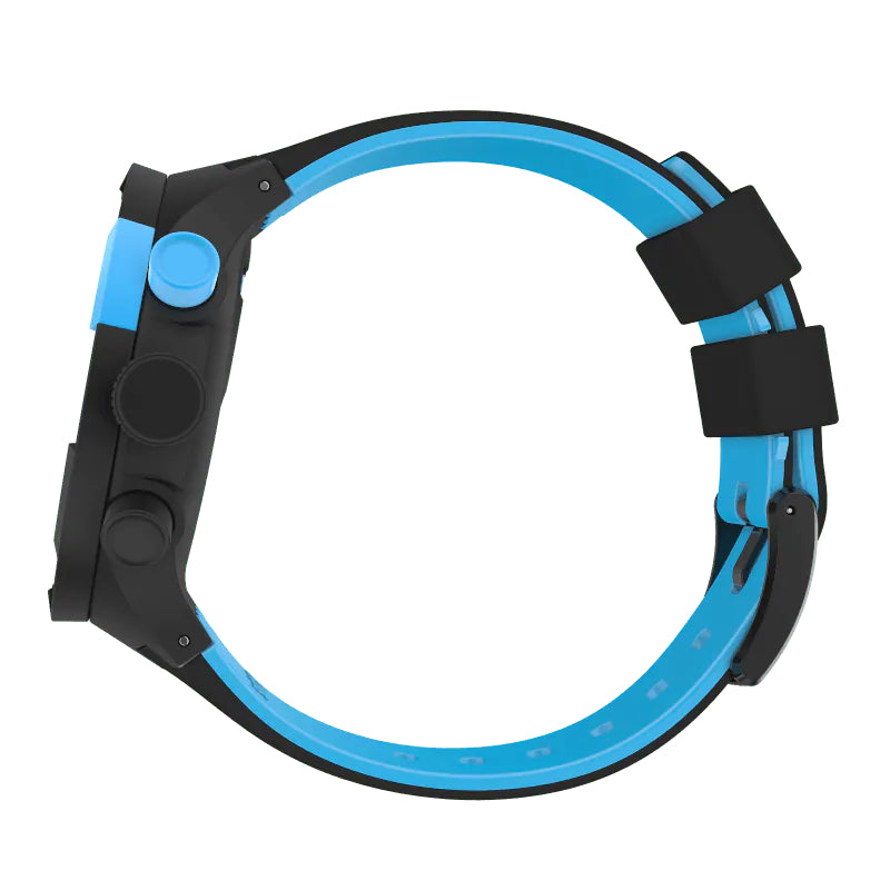 Orologio Uomo Swatch Big Bold Quarzo Cronografo Data Nero Blu Quarzo SB02B401