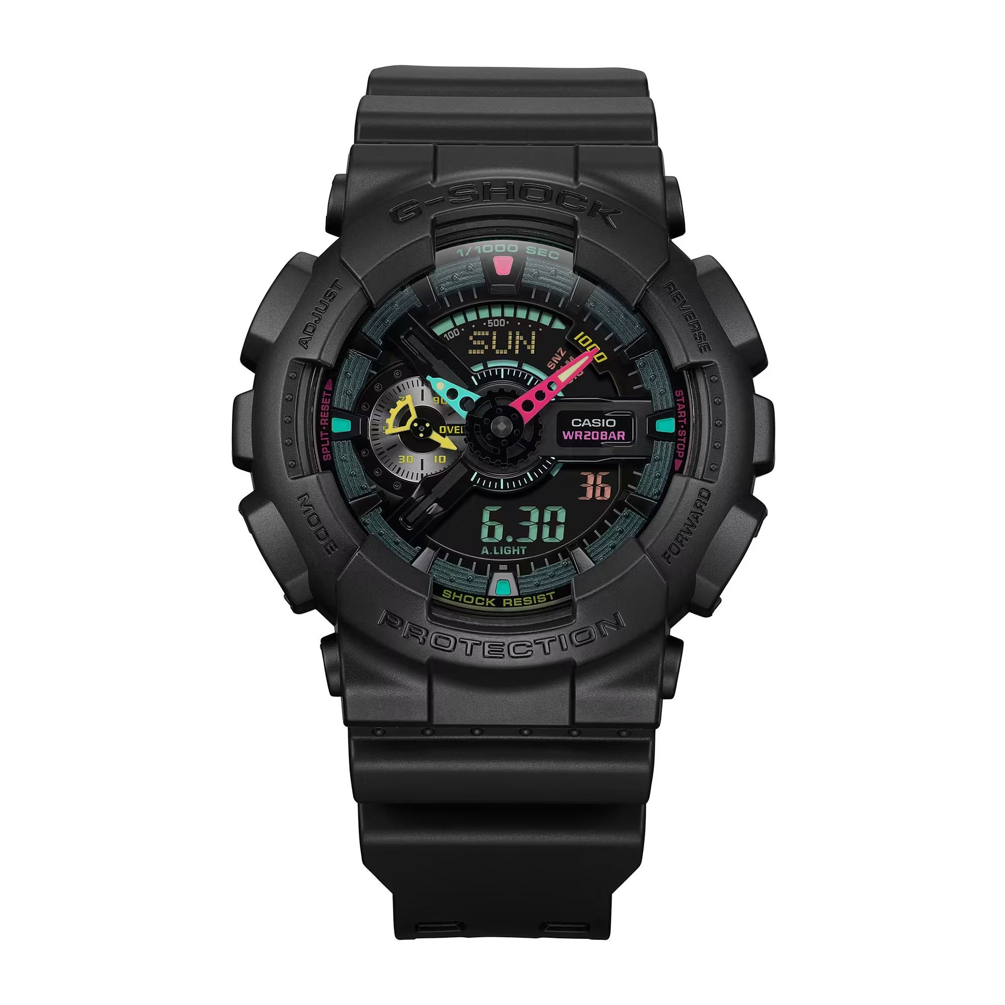 Orologio Uomo Casio G-SHOCK Quarzo Nero Fluorescente GA-110MF-1AER