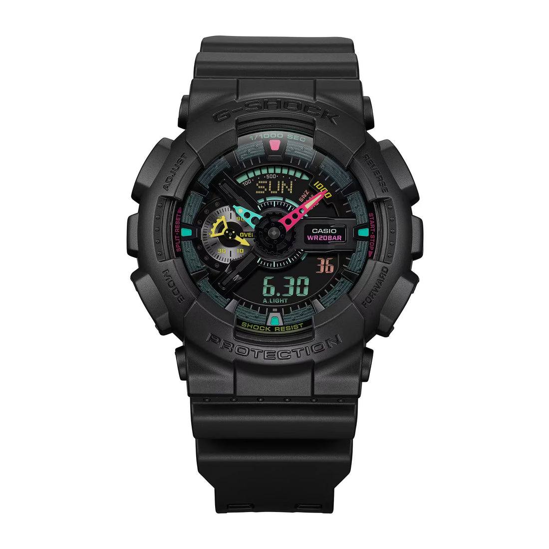 Orologio Uomo Casio G-SHOCK Quarzo Nero Fluorescente GA-110MF-1AER