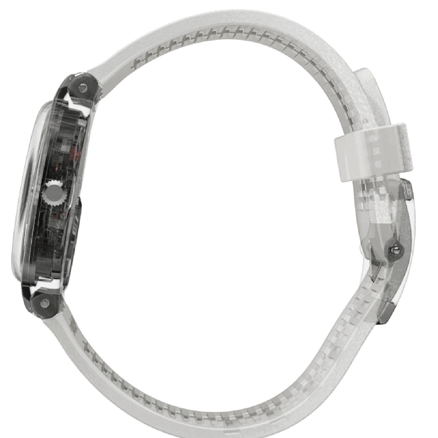 Orologio Donna Gomma Silicone Swatch Quarzo Solo Tempo Data Argentè GM416C