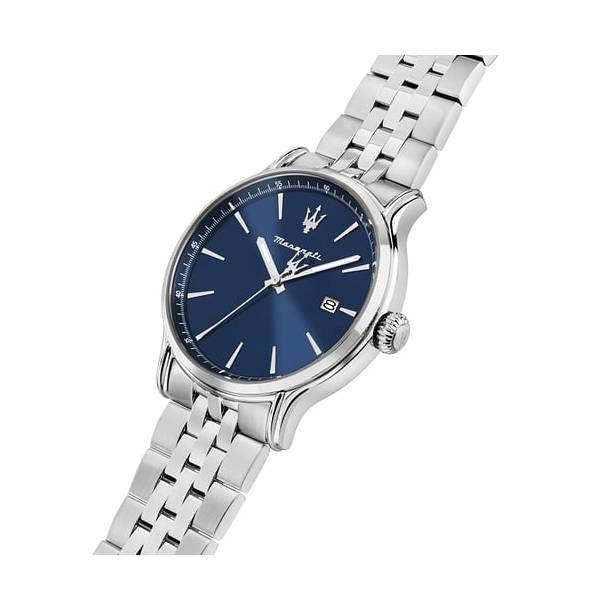 Orologio Uomo Maserati Epoca Slim Acciaio Blu Data R8853118031