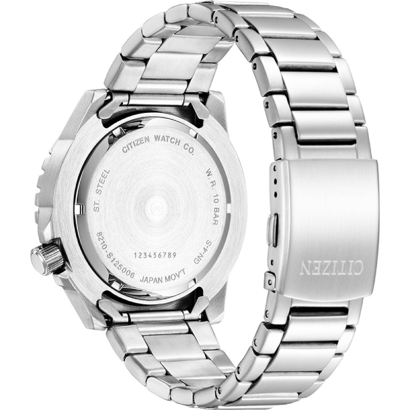 Orologio Uomo Acciaio Citizen Solo Tempo Data Military Automatico NJ2190-85E