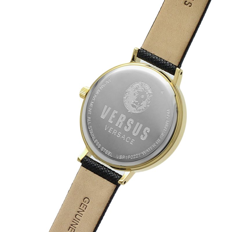 Orologio Donna Versus By Versace Acciaio Dorato Pelle Quarzo Solo Tempo Leone VSP1F0221