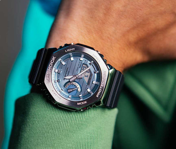 Orologio Uomo Casio G-SHOCK Acciaio Turchese Nero GBM-2100A-1A2ER