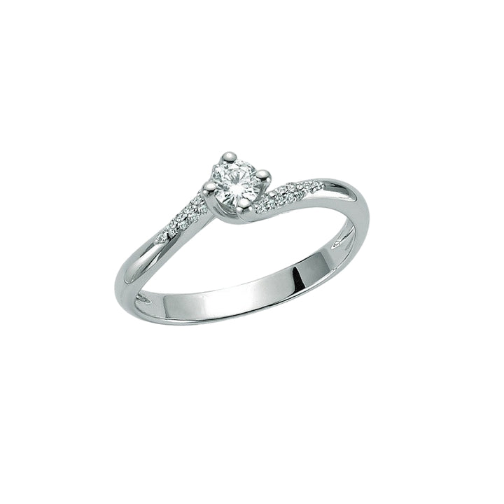 Anello Donna Miluna oro bianco 750  con diamante LID3297-D18G7