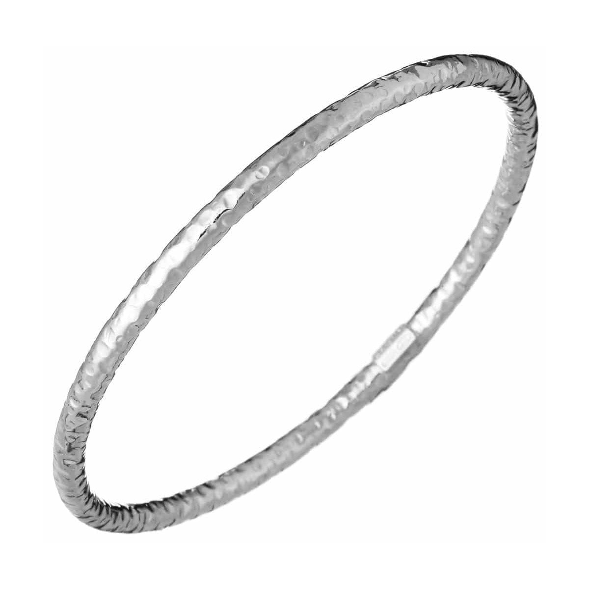 Bracciale Donna Giovanni Raspini Argento 925 Bangle Rock Martellato 10498 M