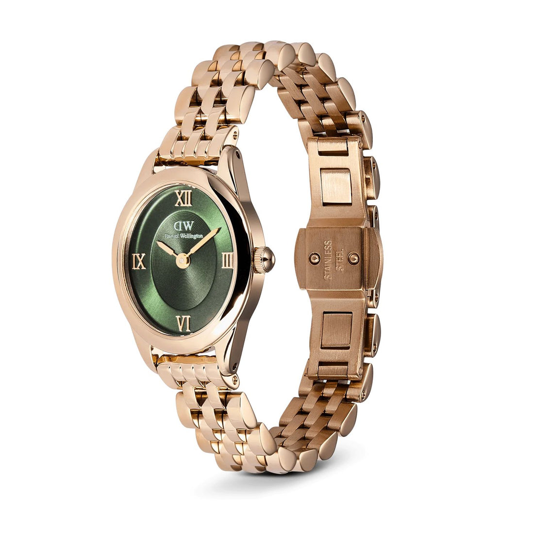 Orologio Donna Daniel Wellington Ophelia Mini Emerald Rose Gold DW00100806