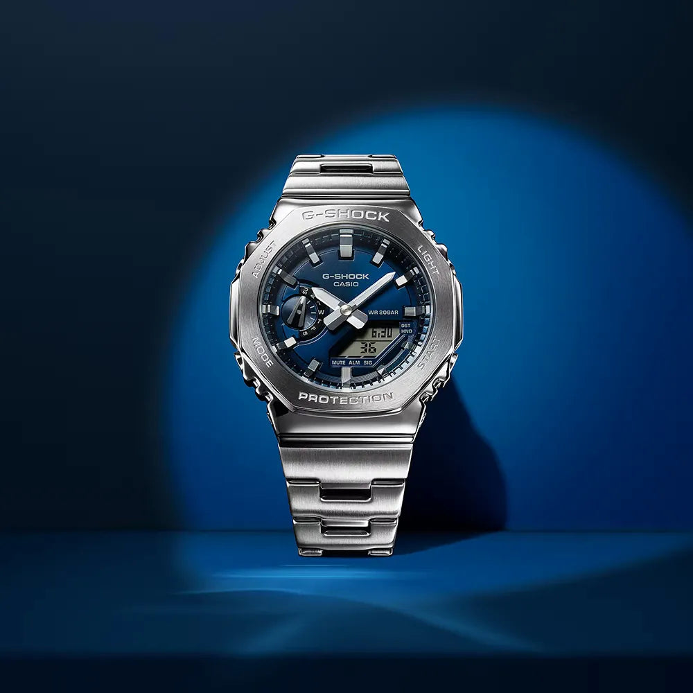 Orologio Uomo Casio G-SHOCK Acciaio blu  GM-2110D-2BER
