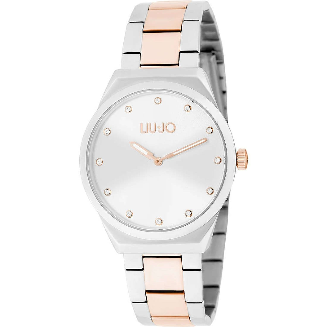 Orologio Donna Acciaio Liu Jo Appeal Bicolore Quarz Zirconi Crystal Argento Rosè
