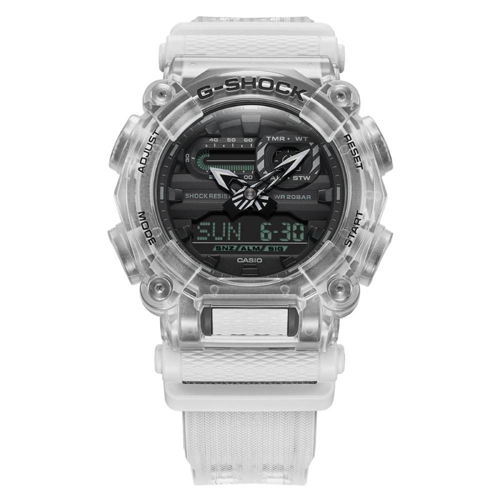 Orologio Uomo Casio G-SHOCK Skeleton Quarzo Nero Trasparente Analogico Digitale GA-900SKL-7AER