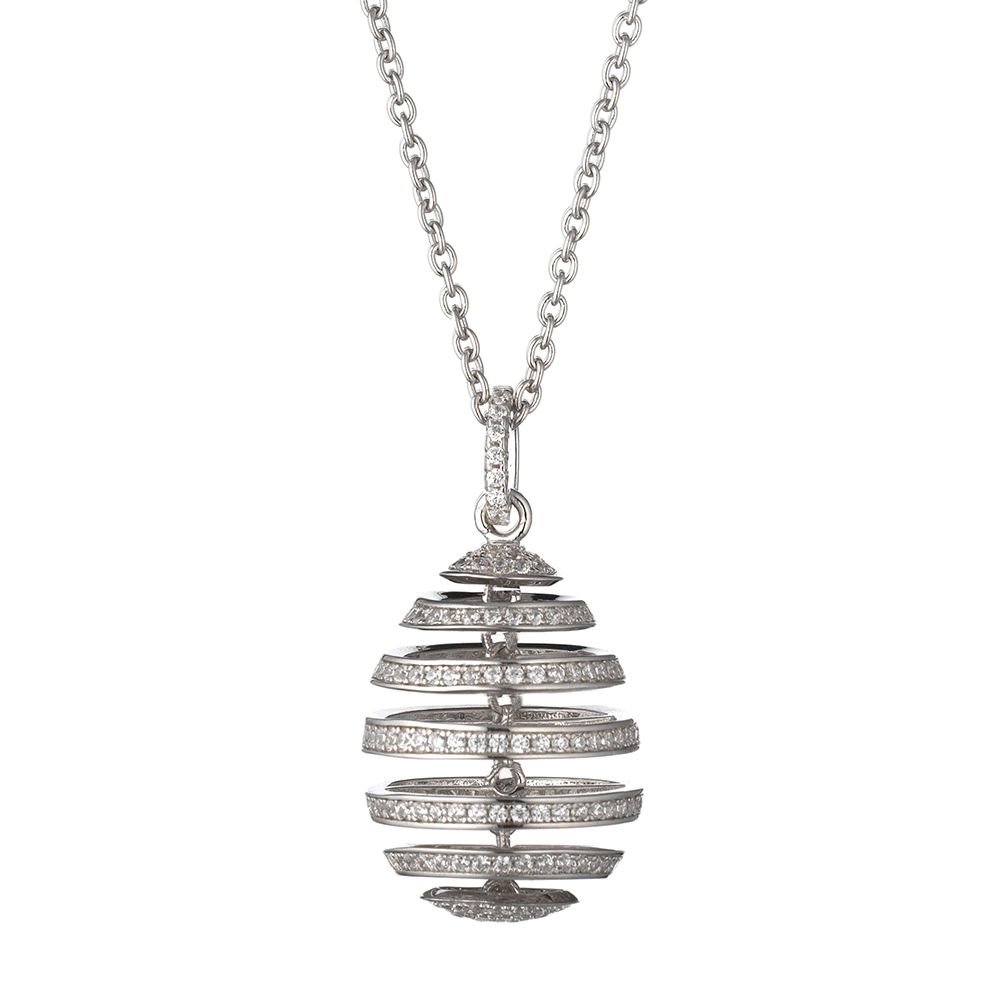 Collana Tsars in Argento con Zirconi Bianchi 9nine 9P20S