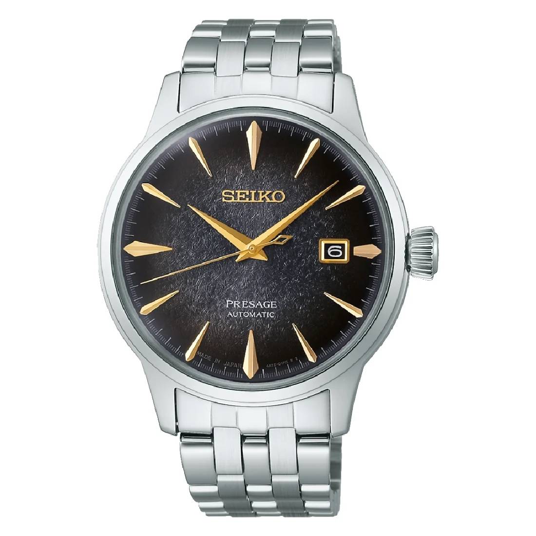 Orologio Uomo Seiko Presage Edizione Limitata Star Bar Nero Oro SRPK93J1