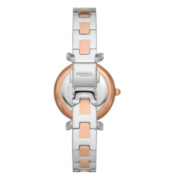 Orologio Donna Fossil Acciaio Bicolore Carlie Quarzo Solo Tempo ES5201