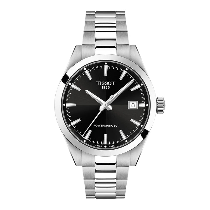 Orologio Uomo Tissot Gentleman 38 mm Powermatic 80 Nero T1658071105100