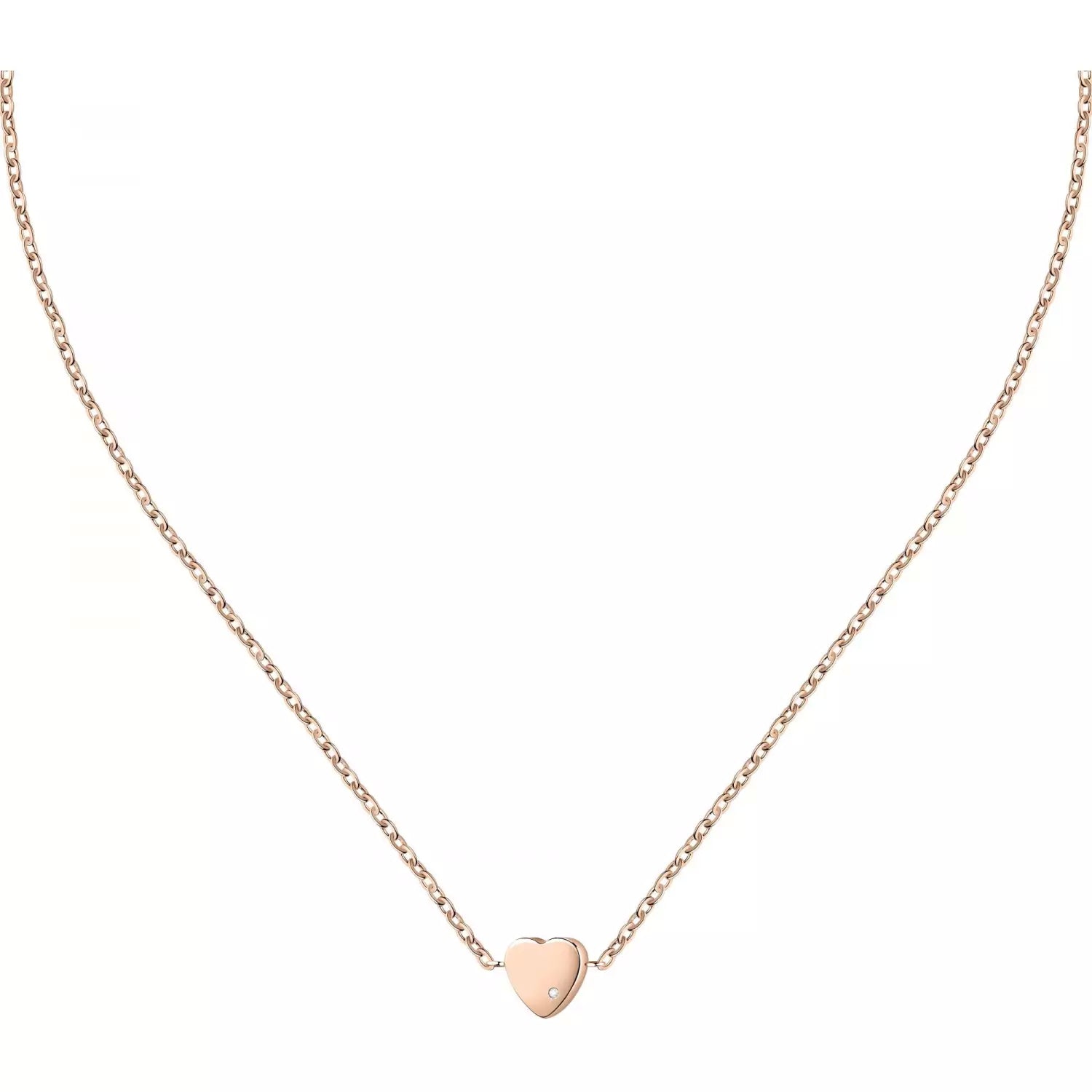 Collana Donna La Petite Story Acciaio Rosé Con Cuore E Zircone Bianco LPS10ASD06