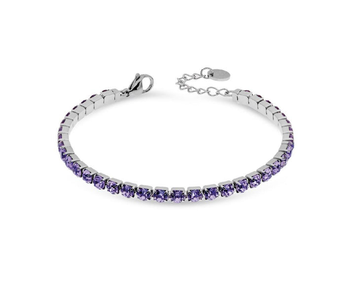 Bracciale Donna Liu Jo Acciaio Tennis Zirconi Glicine 4 MM LJ2422