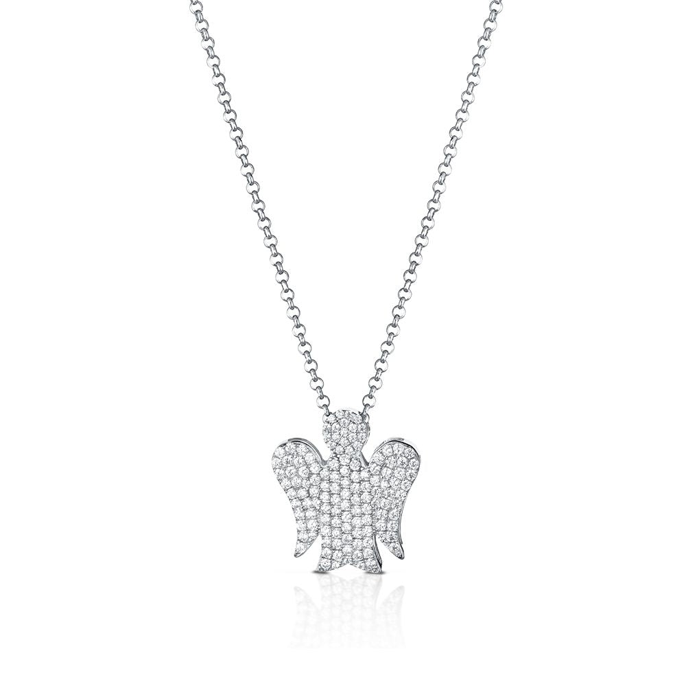 Collana Donna Argento 925 Roberto Giannotti Angelo Zirconi Pavè GIA335