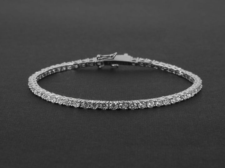 Bracciale Uomo Cesare Paciotti Tennis Argento 925 Zirconi Bianchi JPBR2468B/19